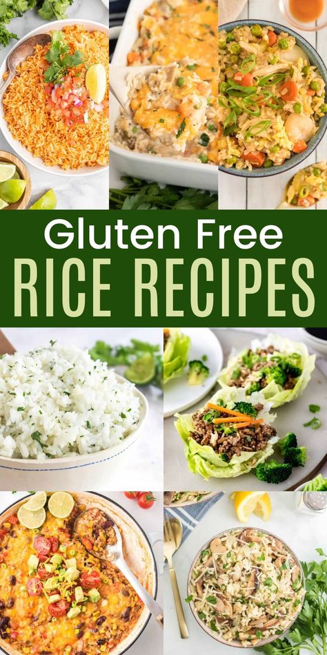 Gf Rice Dishes, Paleo Rice Recipes, Rice Dish Ideas, Gluten Free Rice Recipes For Dinner, Gluten Free Rice Dinner Recipes, Gluten Free Dairy Free Rice Recipes, Quick And Easy Dinner Recipes Healthy Gluten Free, Gluten Free Chicken Rice Bowls, Gluten Free Chicken And Rice Crockpot