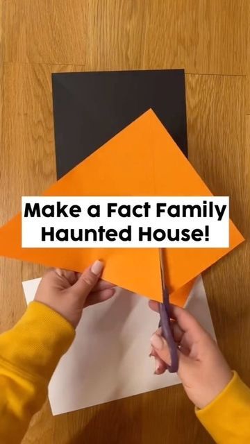 Fact Families Craft, Fact Family Haunted House, Fact Family Craft, Fall Facts, Haunted House Craft, Something Creative, October Crafts, Halloween Facts, Resource Room