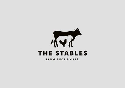 The Stables Farm Shop by Paul Farm Shop Branding, Meatshop Logo, Farm Logo Inspiration, Farm Logos, Farm Branding, Sheep Logo, Farm Logo Design, Cow Logo, Create Logo