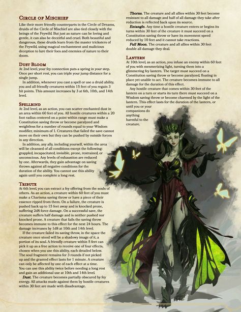 Homebrew Races, Druid Circle, Homebrew Classes, Dungeons And Dragons Races, Dnd Druid, Evelynn League Of Legends, Dnd Character Sheet, Dnd Stories, Dnd Homebrew