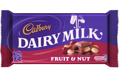 Cadbury's Fruit and Nut is about to change forever- CosmopolitanUK Cadbury Eclairs, Cadbury Fruit And Nut, Cadbury Bar, Cadbury Chocolate Bars, Chocolate Cadbury, Dairy Milk Caramel, Cadbury Caramel, Cadbury Crunchie, Uk Chocolate