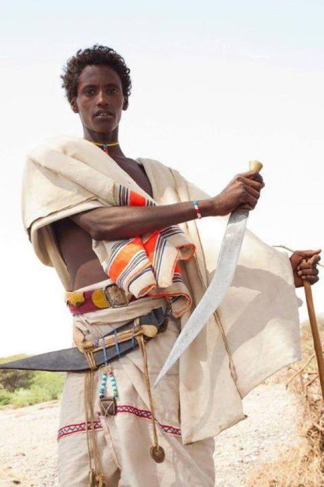 Holding Dagger Reference, Afar Tribe, Afar People, African Warrior, Horn Of Africa, African People, African Textiles, African History, African Culture