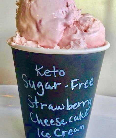 Keto Carnivore Maria Emmerich on Instagram: “There are a few recipes that can’t be made in the air fryer but MUST be made! It is National Strawberry Ice Cream Day and my boys want my…” Sugar Free Strawberry Cheesecake, Keto Maria, Keto Strawberry Cheesecake, Keto Friendly Ice Cream, Maria Emmerich, Maria Mind Body Health, Sugar Free Ice Cream, Strawberry Cheesecake Ice Cream, Low Carb Ice Cream