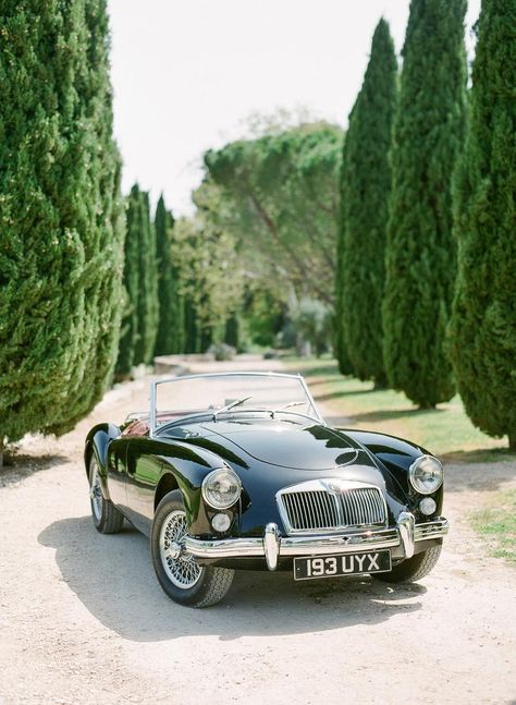 Provence Garden Wedding Inspiration at Château de Sannes Car Editorial, Alfresco Wedding, Wedding Paris, Wedding Transport, Provence Garden, Photo Mood, Fox Wedding, Provence Wedding, Beautiful Outdoor Wedding