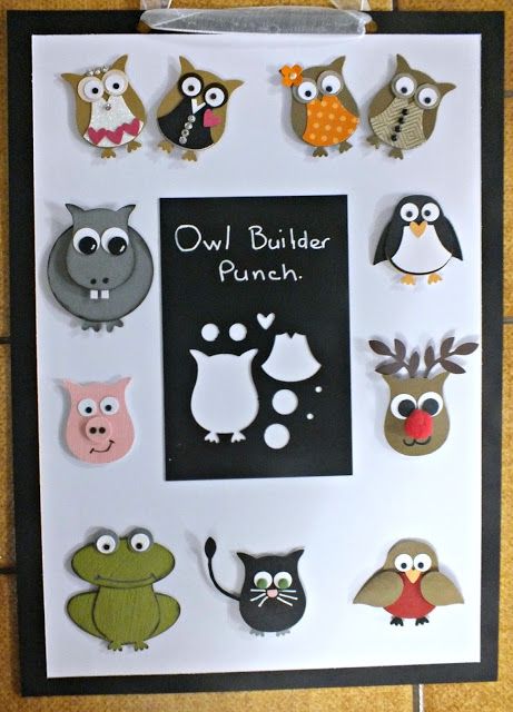 Owl Punch Cards, Paper Punch Art, Punch Art Cards, Punch Ideas, Owl Punch, Owl Card, Magic Show, Paper Punch, Punch Art