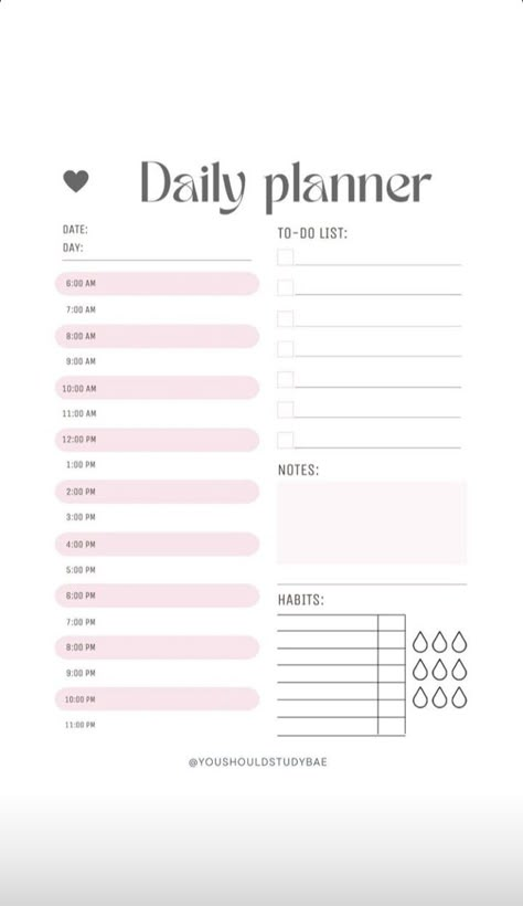 Coquette Notes Template, Coquette Planner, Pink Daily Planner, Daily Planner Ideas, Goodnotes Covers, Cute Daily Planner, Daily Planner Printables Free, Ipad Notes, Free Daily Planner