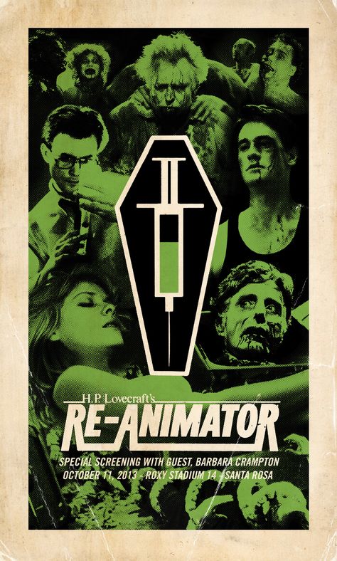 Re-Animator special screening Reanimator Movie Poster, Re Animator Poster, Re Animator 1985, Re-animator Aesthetic, Re Animator Wallpaper, Reanimator Wallpaper, Reanimator Poster, Herbert West, Jeffrey Combs