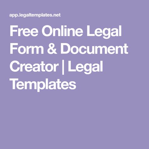 Free Online Legal Form & Document Creator | Legal Templates Printable Divorce Papers, Estate Planning Binder, Divorce Settlement Agreement, Lease Agreement Free Printable, Letter To Judge, Letter Of Employment, Divorce Agreement, Family Emergency Binder, Legal Templates