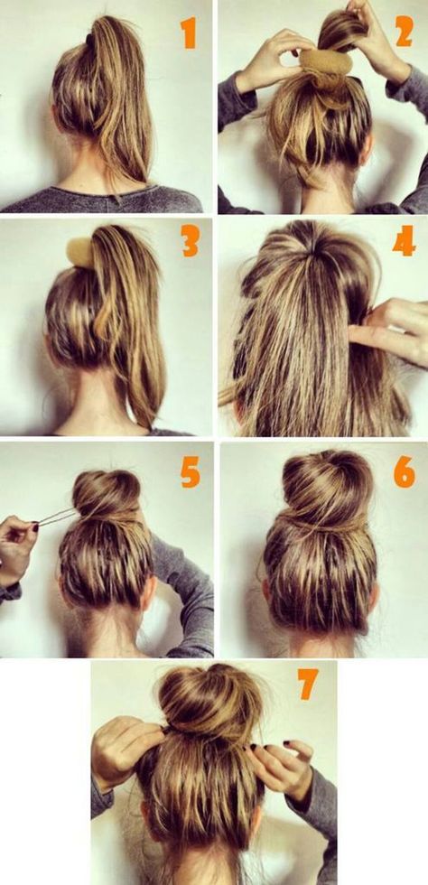 Top 25 Messy Hair Bun Tutorials Perfect For Those Lazy Mornings! Stylish Braids, Sanggul Modern, Sock Bun, Heat Waves, Hair Bun Tutorial, Messy Bun Hairstyles, Hair Tutorials, Great Hair, Messy Hairstyles