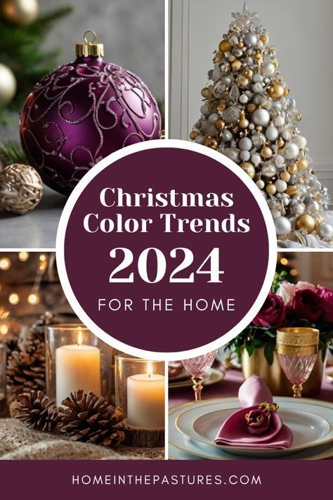 Christmas Colors 2024 Trends, Trending Christmas Colors 2024, Christmas Color Theme 2024, Christmas Tree Colors 2024, Christmas Decoration Color Schemes, Christmas Colors For 2024, Christmas 2024 Colors, 2024 Christmas Color Trends, Holiday Trends 2024