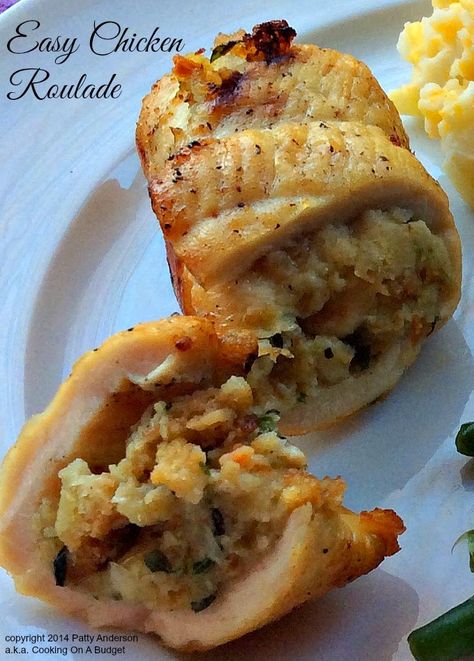 Budget Chicken Recipes, Chicken Roulade Recipe, Butcher Shop Ideas, Dill Pickle Chicken, Chicken Chops, Rouladen Recipe, Pickle Chicken, Chicken Roulade, Budget Desserts