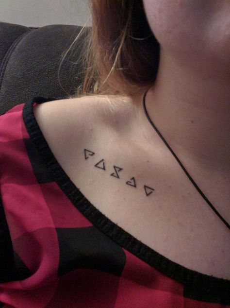 The Witcher- Collarbone Tattoo Unisex Witcher Inspired Tattoo, The Witcher Tattoo Design, The Witcher Tattoos, Witcher Signs Tattoo, Witcher Tattoo Design, Witcher 3 Tattoo, The Witcher Tattoo Ideas, Witcher Tattoo Ideas, Witcher Tattoos