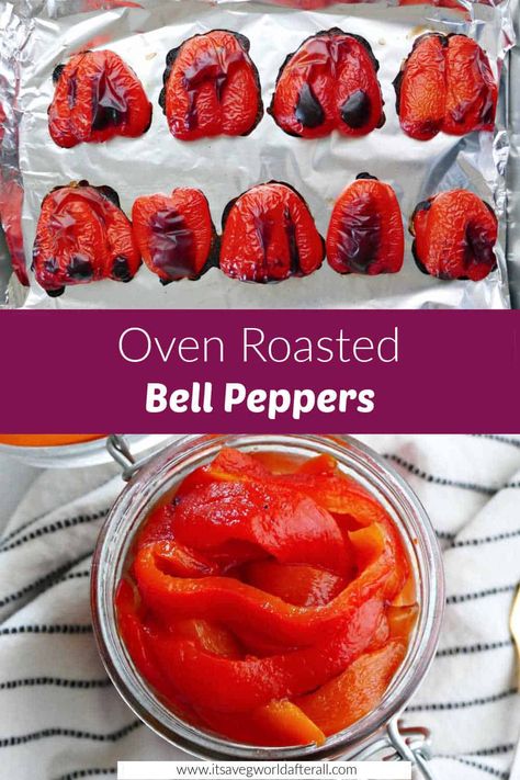 Italian Roasted Peppers, Augratin Potatoes, Roasted Veggies Recipe, Roasted Bell Peppers, Italian Roast, Bell Pepper Recipes, Healthy Vegetable Recipes, Appetizers Easy Finger Food, Easy Italian