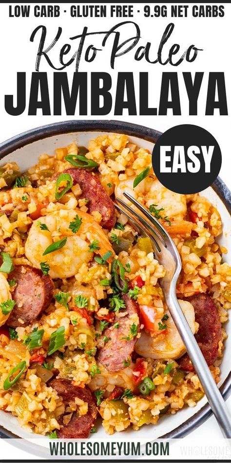 Low Carb Jambalaya Recipe, Low Carb Jambalaya, Keto Jambalaya, Healthy Version, Jambalaya Recipe, Boiled Egg Diet Plan, Low Carb Diet Recipes, Recipe 30, Healthy Low Carb Recipes