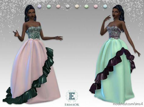 Women’s Gown 06.25.23 mod for Sims 4 at ModsHost! Women’s Formal/Party Gown 8 Swatches Type: Outfits Recoloring Allowed: Yes – Do not include mesh Polycount LOD 0 (highest): 29356 Polycount LOD 1: 16256 Polycount LOD 2: 7952 Polycount LOD 3 (lowest): 2600 #sims #sims4cc #gaming #mods #videogames Sims 4 Ball Gown, Women Formals, Formal Party, Party Gowns, Sims 4, Hair Styles, Clothes