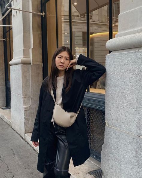 Polene Paris Bag Tonca, Polene Paris Bag Outfit, Songmont Luna Bag Outfit, Polene Outfit, Polene Bag Outfit, Hongkong Outfit Travel, Polene Paris Bag, Hongkong Outfit, Polene Bag