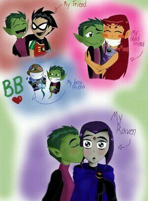 Raven Fan Art, Raven And Beast Boy, Teen Titans Love, Raven Beast Boy, Original Teen Titans, Teen Titans Fanart, Ravens Fan, Teen Titan, 2160x3840 Wallpaper