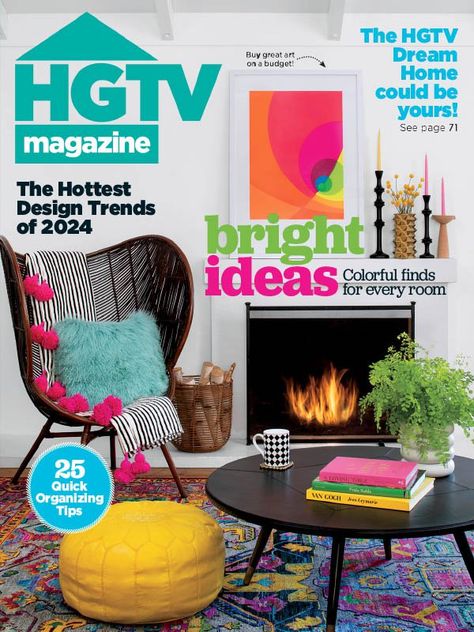 Quick Organization, Hgtv Magazine, Hgtv Dream Home, Bright Ideas, Organizing Tips, Design Guide, Décor Diy, Tv Entertainment, House And Home Magazine