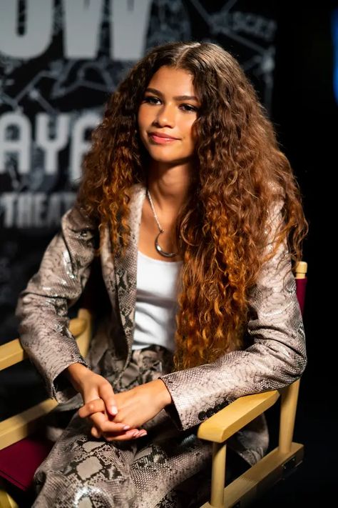 Zendaya's natural ringlets are everything Zendaya Red Hair, Zendaya Hair, Zendaya Style, Natural Curls Hairstyles, Long Curls, Zendaya Coleman, Curly Girl, Hairstyles Haircuts, Curled Hairstyles