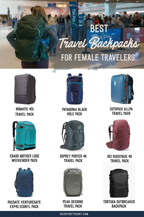 Carry On Backpack Packing, Traveling With Backpack Only, Backpacks For Traveling, Traveling With A Backpack, Backpacking Backpack Women, Best Travel Backpacks For Women, One Bag Travel Women, Carry On Backpack For Women, Travelers Backpack