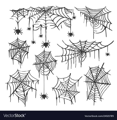 Web Drawing, Spider Web Svg, Spider Web Drawing, Spider Web Tattoo, Web Tattoo, Desain Quilling, Easy Doodle Art, Spider Webs, Stick And Poke