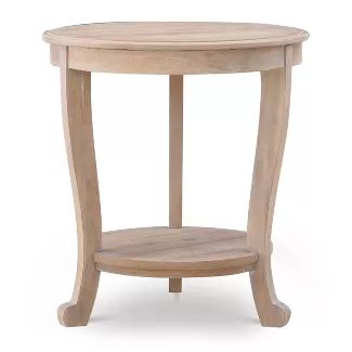 End Tables & Side Tables : Target Cottage Side Table, Nantucket Home, Powell Furniture, Round Accent Table, Accent Side Table, Round Table Top, End Tables With Storage, Low Shelves, Round Side Table