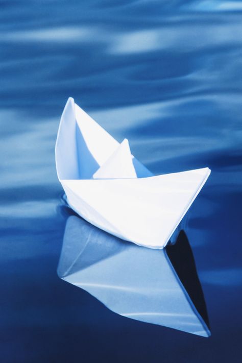 How to Make a Paper Boat Instructions • Kids Activities Blog Paper Boat Instructions, Boat Craft Kids, Make A Paper Boat, Paper Figures, Diy Paper Toys, Folding Boat, Boat Crafts, Origami Boat, Origami For Beginners