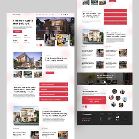 #Realestate #Realestatelandingpage #Realestatewebsite #uiux #userinterface #webdesign #Realestatedesign #landingpagedesign #UI #designer #landingpage #Uidesign #websitedesign #Ux #interfacedesign #appdesign #realestates Real Estate Landing Page, Landing Page Ui Design, Real Estate Landing Pages, Real Estate App, Landing Page Ui, Real Estate Business, Landing Page Design, Ui Ux Design, Better Homes