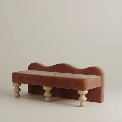 Celine Bench - Preorder – LemieuxEtCieShop Luxury Bench Seating, Institutional Design, Villa Marrakech, Apt Ideas, End Of Bed Bench, Rose Velvet, Bed Bench, Upholstered Bench, Fabric Sale