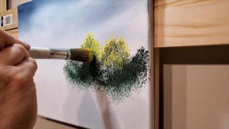 Paint with Bram - I love painting bushes just as much as... Bush Painting, Big Bush, Painting Scenery, Painting Videos, Saws, Love Painting, Painting Tutorial, Watercolor Paintings, I Know