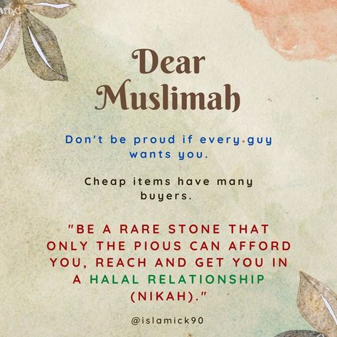 "Be a rare stone that only the pious can afford you, reach and get you in a halal relationship (Nikah)." Halal Relationship, Islam Marriage, Muslim Love Quotes, Status Quotes, Rare Stone, Muslim Quotes, Islamic Quotes, Relationship Quotes, Love Quotes