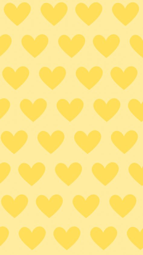 Light Yellow Aesthetic Wallpaper, Yellow Heart Wallpaper, Hearts Pattern Wallpaper, Spotify Artwork, Light Widgets, Yellow Wallpapers, Beauty And Beast Birthday, Background Heart, Yellow Hearts