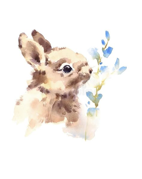 Image result for watercolor cute animals Bunny Watercolor, Cute Paintings, Bunny Art, Watercolor Ideas, Watercolor Inspiration, Watercolor Animals, Watercolor Cards, Water Colour, Rabbits