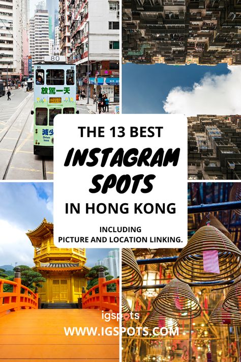 The 13 best Instagram spots in Hong Kong ? Incl. Instagram links! Hong Kong Travel Photography, Hong Kong Instagram, Places In Hong Kong, Instagram Places, Instagram Locations, Movie Locations, Victoria Harbour, Best Instagram Photos, Hong Kong Island