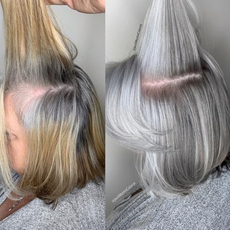 Grey Hair Transformation, Gorgeous Gray Hair, Grey Hair Inspiration, Styles Braids, Gray Hair Growing Out, Silver Hair Color, Natural Gray Hair, Silver Grey Hair, Transition To Gray Hair