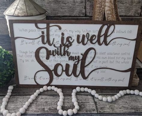 Excited to share the latest addition to my #etsy shop: It is Well with My Soul Song Hymn SVG Laser Ready File Glowforge Worship Songs Hymns of Faith https://etsy.me/3Fs7hBA #housewarming #kidscrafts #phrasesaying #religiousgift #religiousprayer #itiswellmysoul #hymnsou Thunder Laser Projects, Hymn Signs, Engraving Projects, Laser Projects, Party Projects, Soul Songs, It Is Well With My Soul, Social Media Images, Worship Songs