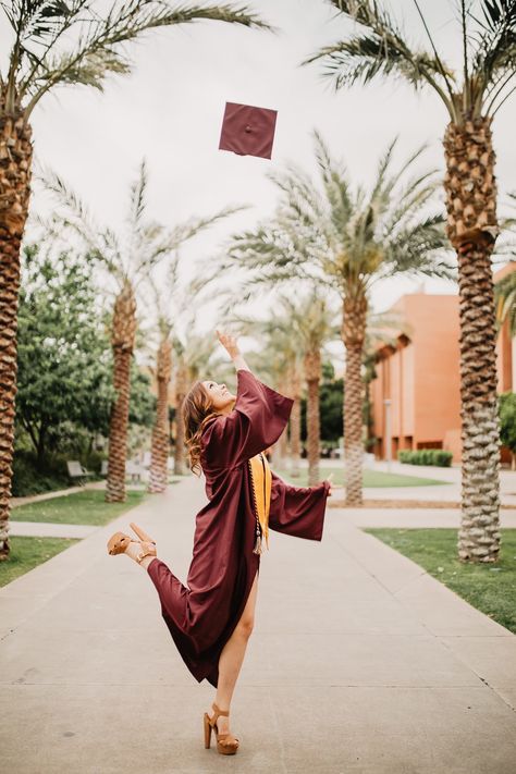 #asu #gradpic #graduation Graduation Pose For Ladies, Graduation Poses For Females, Education Graduate Pictures, Asu Senior Pictures, Aesthetic College Graduation Pictures, Graduation Poses Cap And Gown Grad Pictures Photo Ideas, Graduation Pictures Women, Female Graduation Pictures, Graduation Poses For Ladies