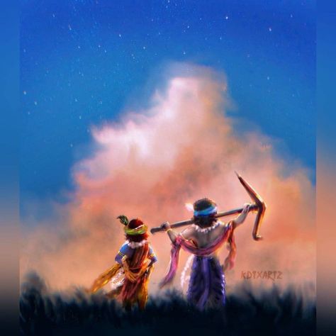 Shri Krishna & Balram ji Krishna And Balaram Images, Krishna Balram, Waves Cartoon, Lord Rama Images, Krishna Mantra, Krishna Statue, Lord Krishna Hd Wallpaper, Lord Ganesha Paintings, Radha Krishna Wallpaper