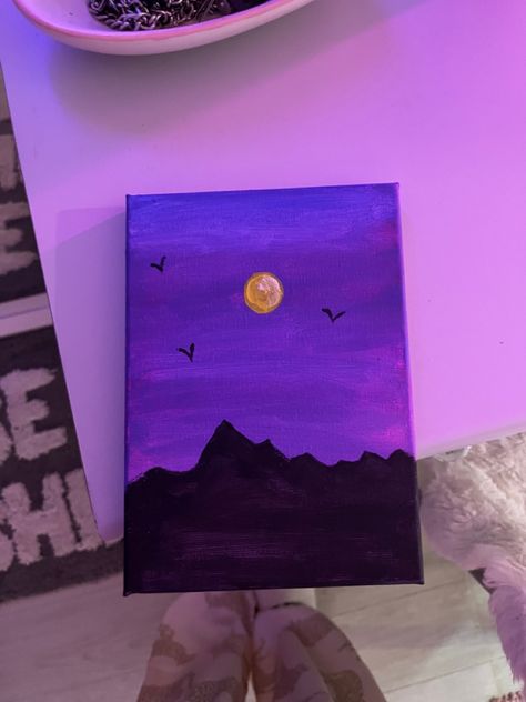 #sunset #moon #painting #art #acrylic #paintingart #ideas #photo #canvasartpainting #canvas Moon Painting For Beginners, Moon Canvas Painting Ideas, Sunset Moon Painting, Panting Photo Ideas Easy, Painting Ideas On Canvas Moon, Panting Photo Ideas, Moon Painting Easy, Sunset Painting Easy, Sunset Canvas Painting