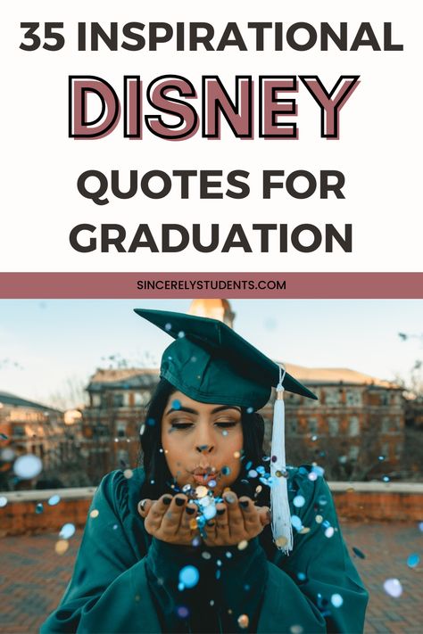 College Yearbook Quotes, Senior Quotes Sweet, Senior Quotes For Yearbook Disney, Graduation Picture Quotes, High School Musical Senior Quotes, Disney Quotes For Graduation, Graduating Nursing School Quotes, Senior Quotes Movies, Movie Quotes For Graduation