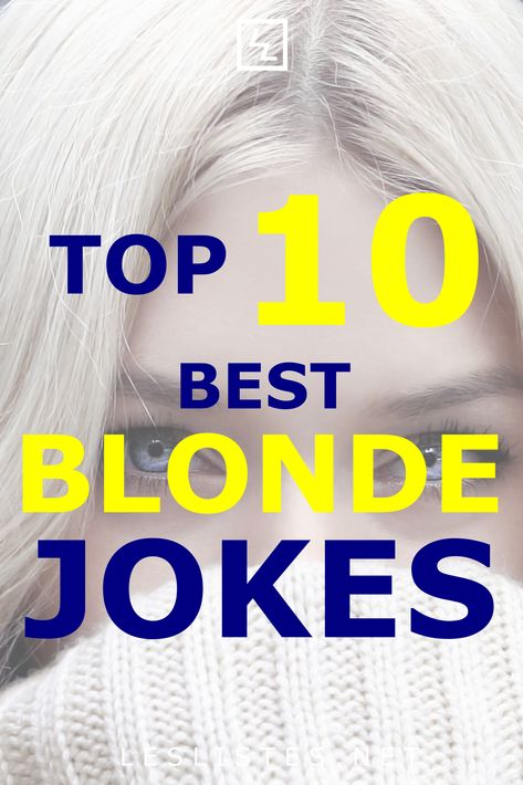 Blondes have a reputation for not being the smartest out there. With that in mind, check out the top 101 best dumb blonde jokes. #jokes #blondepower Blonde Hair Men, Blonde Humor, Blonde Quotes, Hair Jokes, Funny Blonde Jokes, Hair Quotes Funny, Mean Jokes, Two Blondes, Blonde Jokes