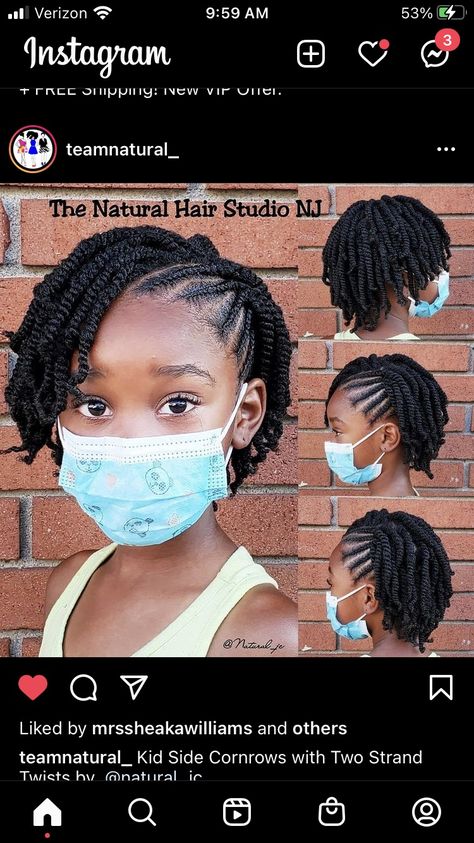 Girls Twist Hairstyles Kids Black, Kids Two Strand Twist Hairstyles, Girl Twist Hairstyles Kids Black Little, 2 Strand Twist Styles Natural Kids, Toddler Twist Hairstyles Black Hair, Natural Cornrow Hairstyles For Kids, Natural Twist Hairstyles For Kids, Toddler Twist Hairstyles, Flat Twist Hairstyles For Kids