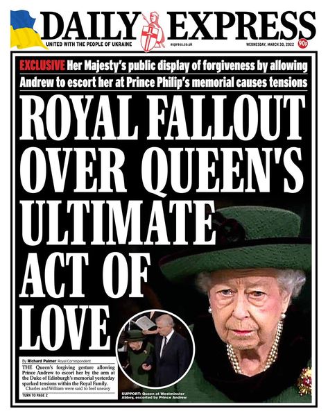 Tabloid Newspapers, Duke Of Edinburgh, Royal Family England, Newspaper Headlines, Reine Elizabeth, Elisabeth Ii, House Of Windsor, Prince Andrew, British Monarchy