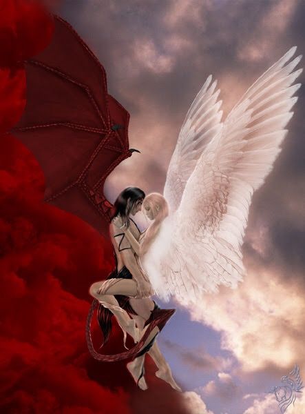 Ange Demon, White Wings, Angel And Devil, Dark Angel, Angels And Demons, Fairy Angel, Angel Art, Gothic Art, Fallen Angel