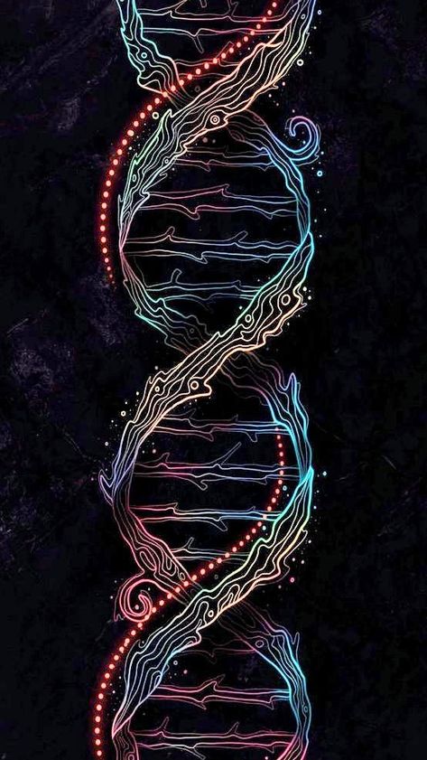 Dna Art Design, Dna Aesthetic, Dna Wallpaper, Dna Artwork, Marshmello Wallpapers, Dna Art, Blackout Tattoo, Planet Tattoos, Healing Room