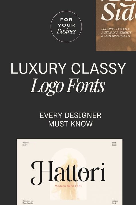 25 Luxury Fonts for Logos To Spice Up Your Branding Fonts For Logos Branding, Fonts Name, Logo Fonts Free, Fonts For Logo, Business Logo Fonts, Typography Logo Fonts, Best Fonts For Logos, Fonts For Logos, Luxury Fonts