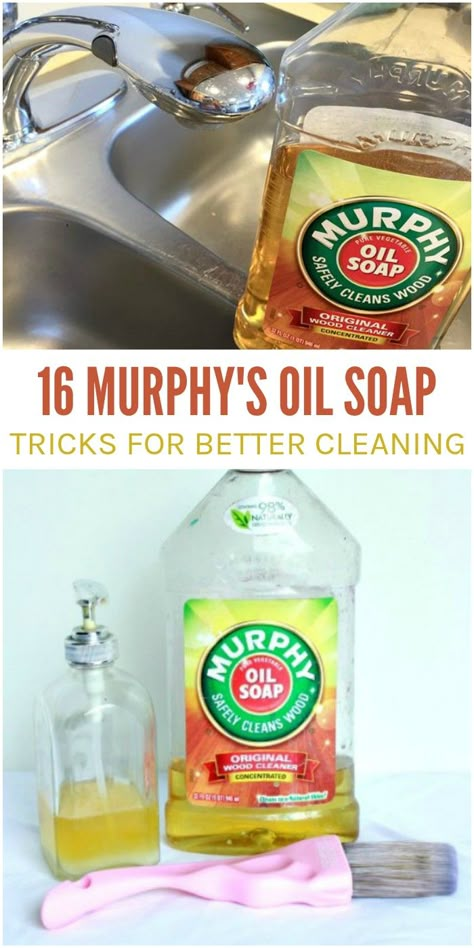 16 Murphy’s Oil Soap Uses for Better Cleaning via @leviandrachel Murphy Oil Soap, Murphys Oil Soaps, Homemade Toilet Cleaner, Clean Baking Pans, Cleaning Painted Walls, Cleaning Tips Tricks, Homemade Cleaners, Cleaning Stuff, Deep Cleaning Tips