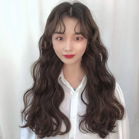 Korean Wavy Perm, Curly Asian Hair, Korean Wavy Hair, Wavy Hair Perm, Korean Bob, Korean Perm, Korean Long Hair, Wavy Perm, Photography 2023