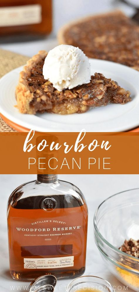 This pecan tart recipe has bourbon and orange zest! Give your traditional pecan pie a facelift with this recipe! This is the perfect pie for Thanksgiving dinner! #pecanpie #bourbon #thanksgivingdessert #mysweetprecision Pecan Tart Recipe, Muffins Chocolate Chip, Bourbon Pecan Pie Recipe, Pecan Tarts Recipe, Chocolate Bourbon Pecan Pie, Pie For Thanksgiving, Pecan Tart, Bourbon Pecan Pie, Pecan Tarts