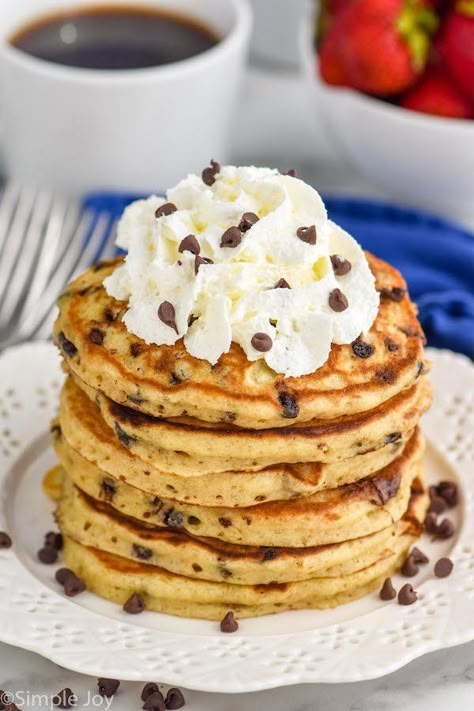 Easy Grilled Shrimp Recipes, Homemade Buttermilk Pancakes, Chocolate Chip Pancakes Recipe, Easter Brunch Ideas, Pumpkin Fudge, Craving Chocolate, Homemade Pancake Recipe, French Toast Pancakes, Dessert For Breakfast